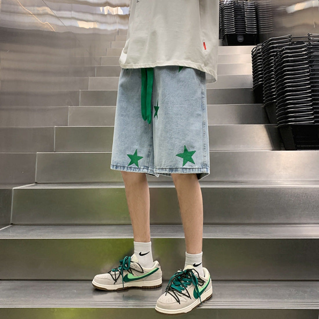 Shorts Green Star